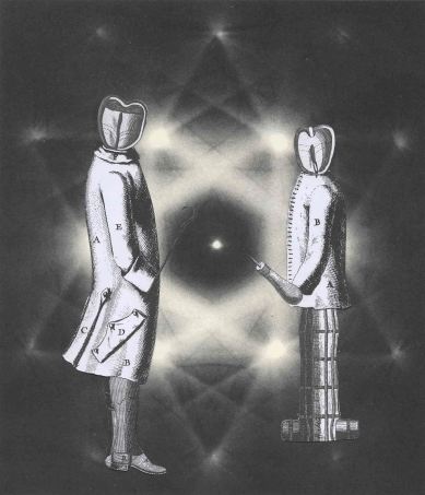Constellation, Thaddée, collage sur papier, 25,2 x 21,6 cm, décembre 2015
